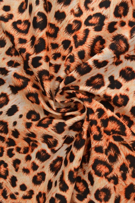 ORANGE HØR MED LEOPARDPRINT