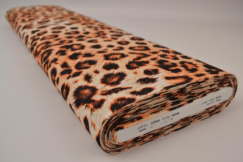 ORANGE HØR MED LEOPARDPRINT – på rulle