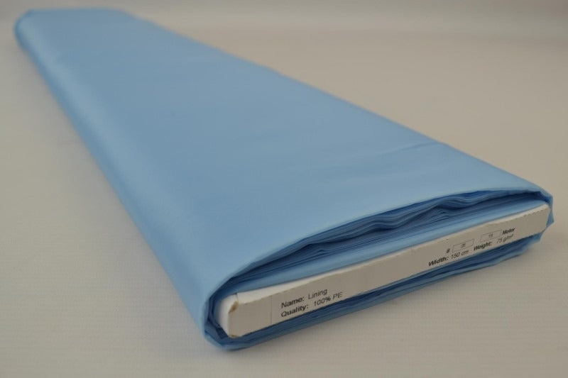 BABY BLÅ POLYESTER FOER – GLAT, LET & LET GLANS