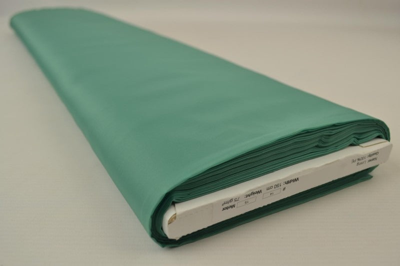 MINTGRØN POLYESTER FOER – GLAT, LET & LET GLANS