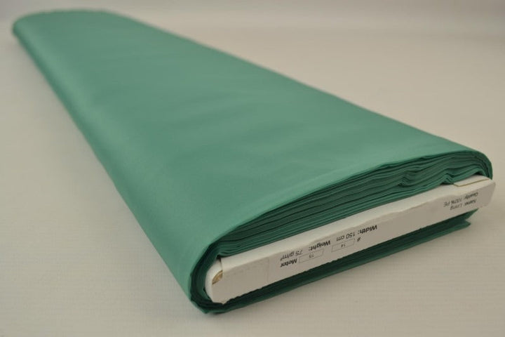 MINTGRØN POLYESTER FOER – GLAT, LET & LET GLANS