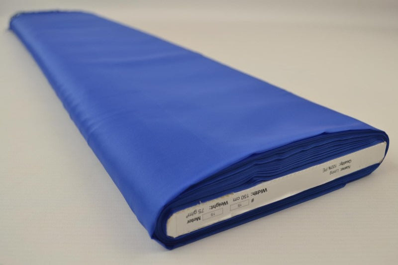 BLÅ POLYESTER FOER – GLAT, LET & LET GLANS