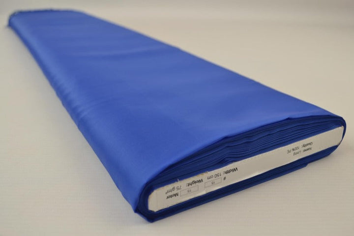BLÅ POLYESTER FOER – GLAT, LET & LET GLANS