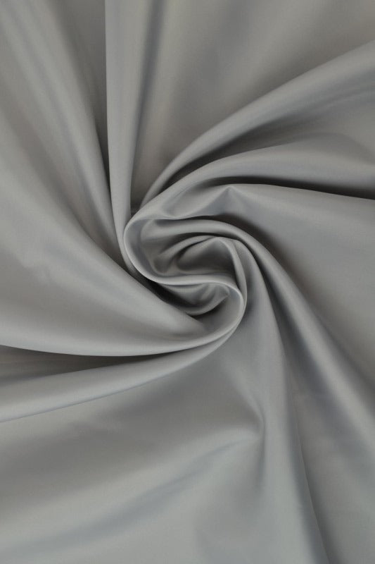SØLVGRÅ POLYESTER FOER – GLAT, LET & LET GLANS