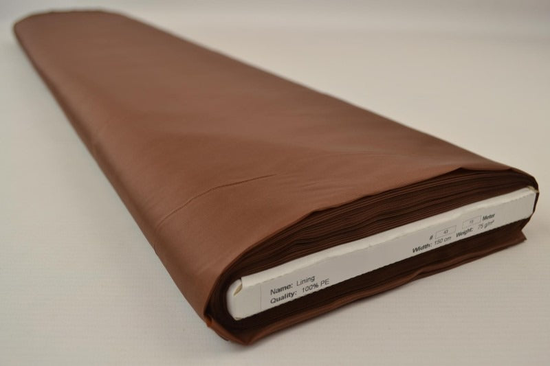 BRUN POLYESTER FOER – GLAT, LET & LET GLANS