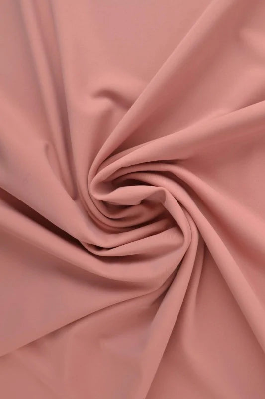 VINTAGELYSEROSA LYCRA STOFF – 4-VEIS STREKK & HURTIGTØRKENDE