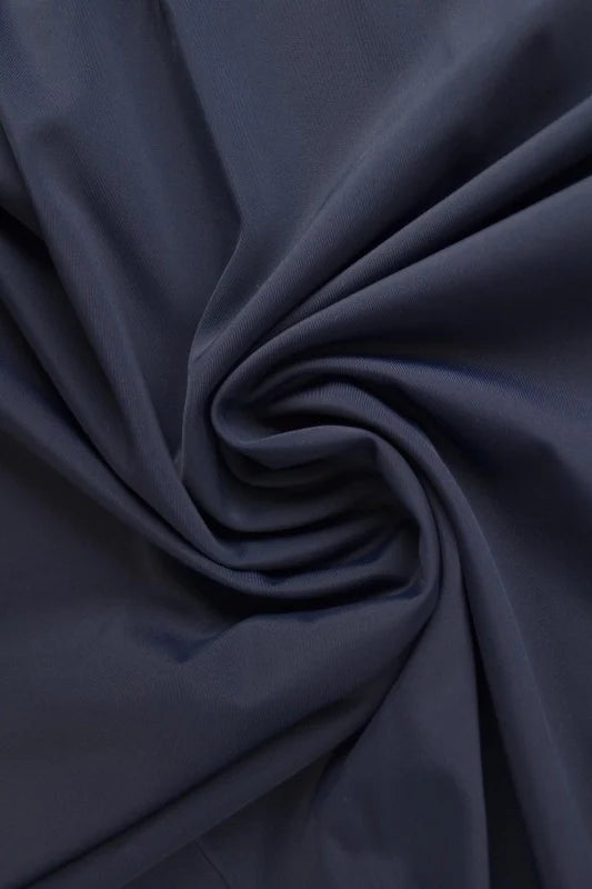 NAVY LYCRA STOFF – 4-VEIS STREKK & HURTIGTØRKENDE