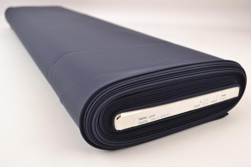 NAVY LYCRA STOFF – 4-VEIS STREKK & HURTIGTØRKENDE