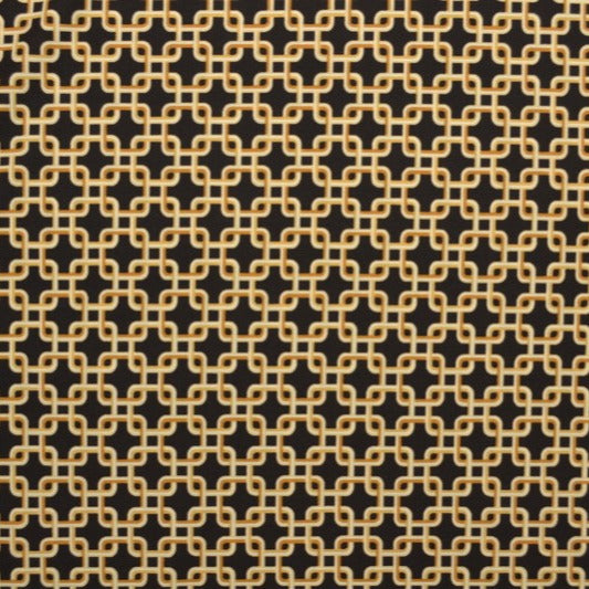 MØRKEBRUN LYCRA STOFF – KJEDETRYKK, 4-VEIS STREKK & HURTIGTØRKENDE