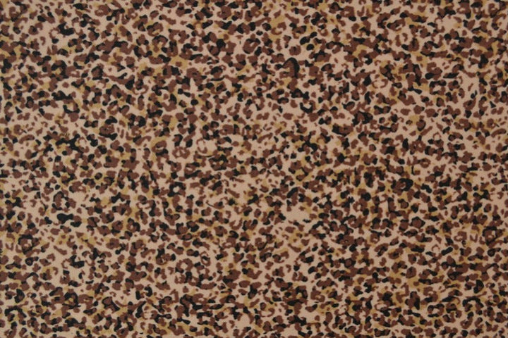 Beige lycra stoff – leopardtrykk, 4-veis strekk & hurtigtørkende (bilde 2 av 3)