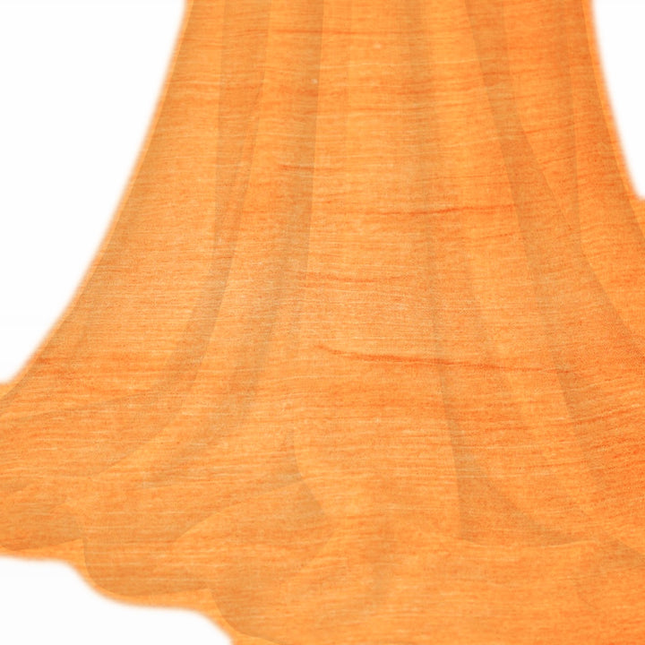 Lys orange silke chiffon stoff (bilde 2 av 9)