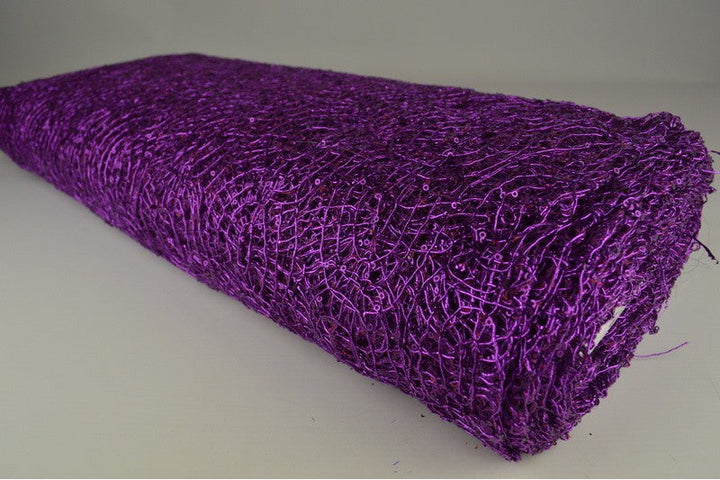 LILLA NETTING PALJETTSTOFF – SMÅ 2–3 MM PALJETTER, UTEN STREKK