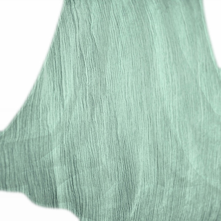 Mintgrønt silke chiffon stoff (bilde 2 av 9)