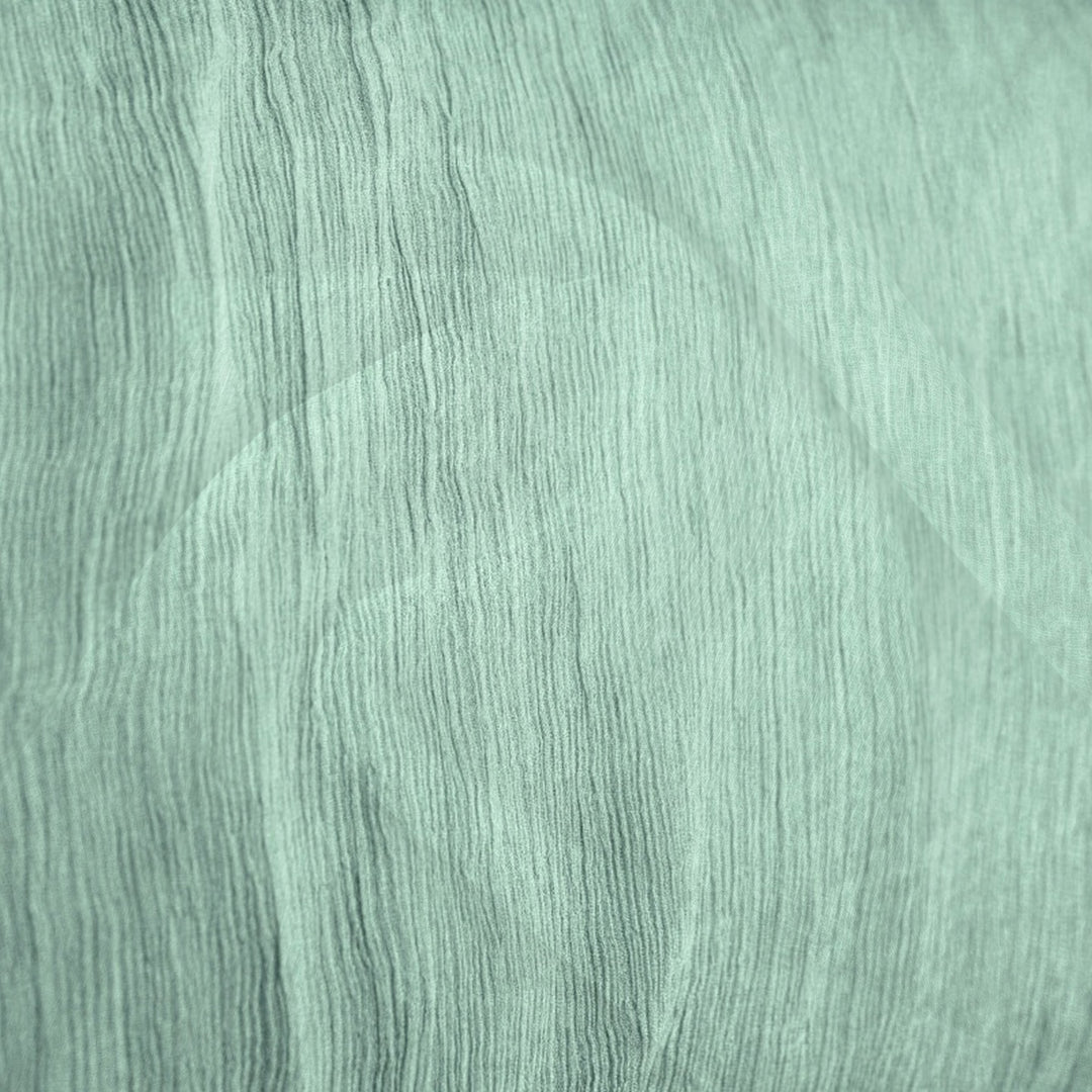 Mintgrønt silke chiffon stoff (bilde 3 av 9)