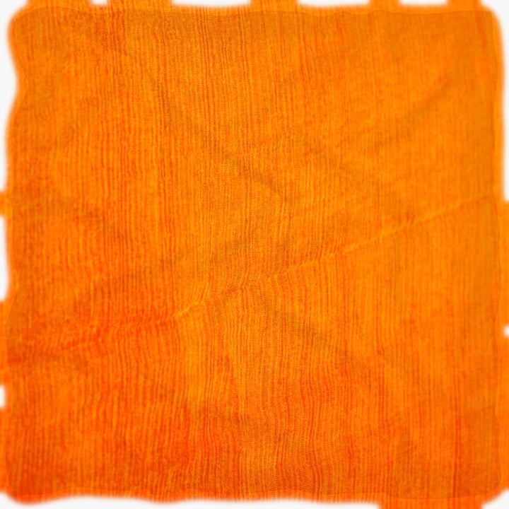 Oransje silke chiffon stoff (bilde 1 av 9)