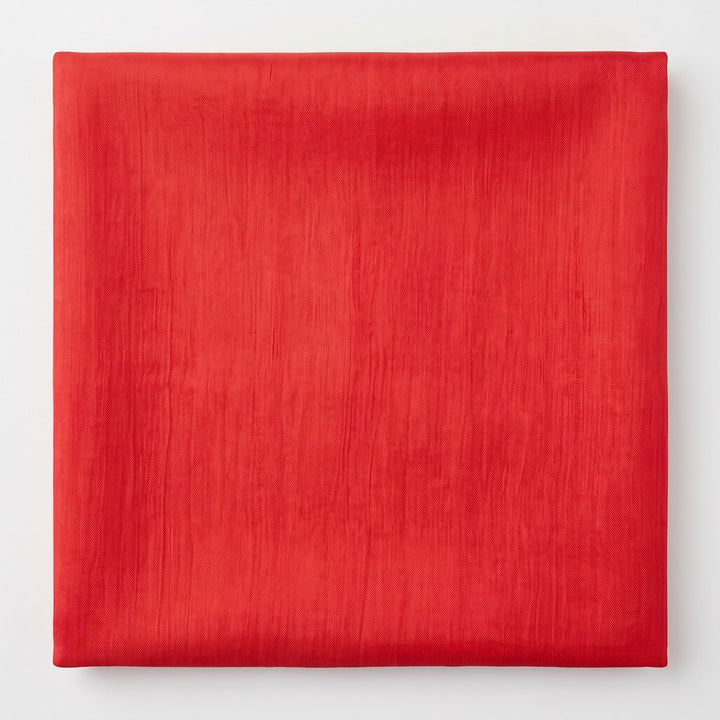RØDT SILKE CHIFFON STOFF