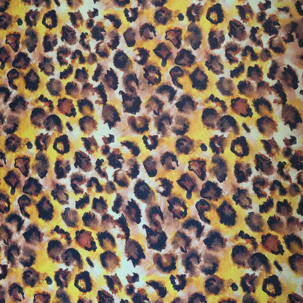 SILKESTOFF MED LEOPARDTRYKK (bilde 1 av 3)