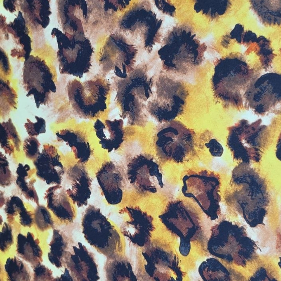 SILKESTOFF MED LEOPARDTRYKK (bilde 3 av 3)