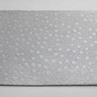 SØLV SATENG JACQUARD STOFF MED PRIKKER