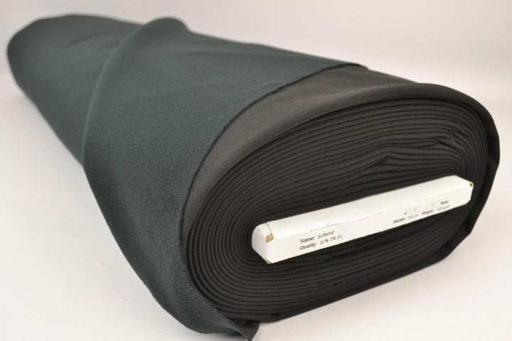 SORT VANNAVVISENDE SOFTSHELL STOFF – VINDTETT OUTDOOR