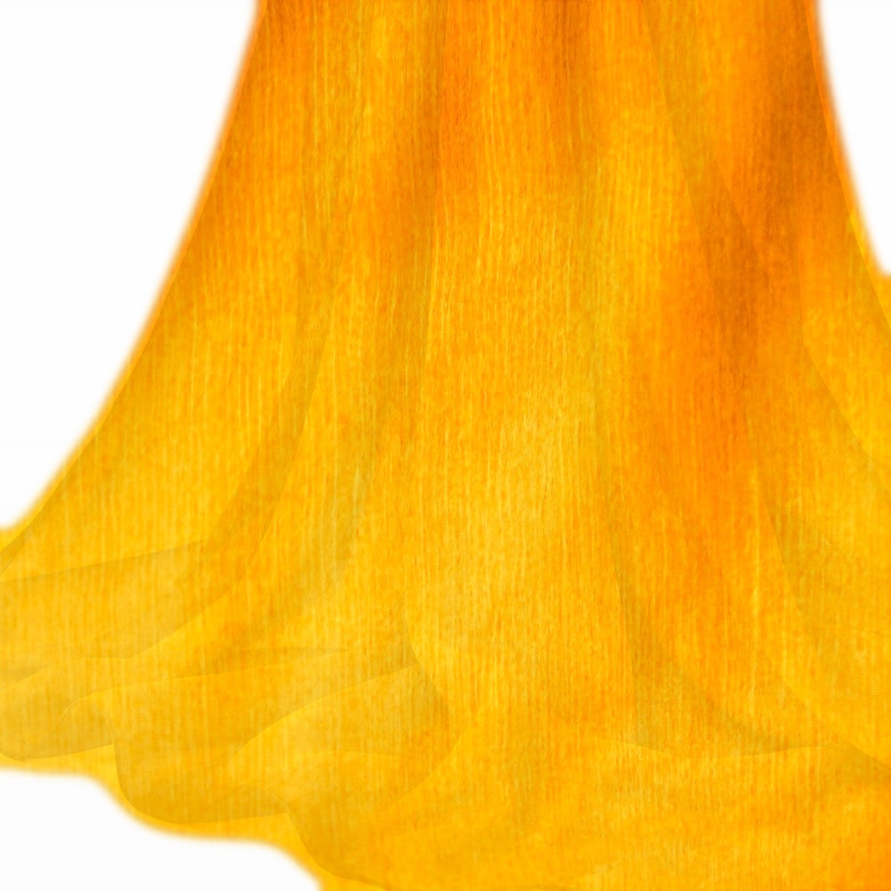 Solgul silke chiffon stoff (bilde 2 av 9)