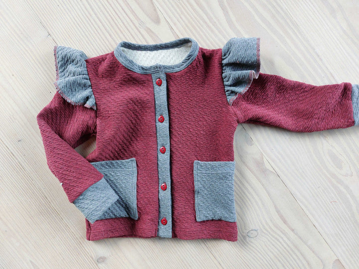 LYSEROSA TYKK STRIKKET JERSEYSTOFF – 100% BOMULL