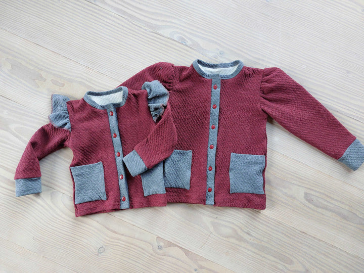 LYSEROSA TYKK STRIKKET JERSEYSTOFF – 100% BOMULL