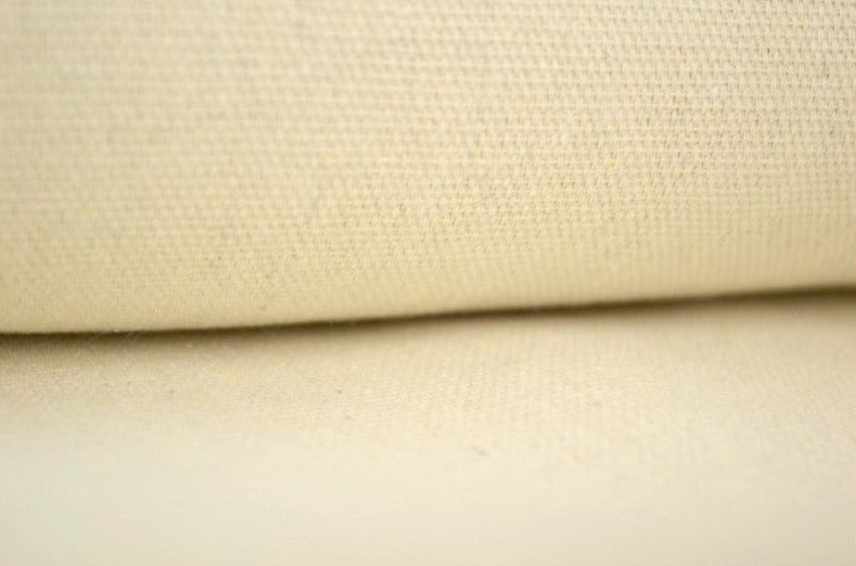 UBLEKET FASTVEVD CANVASSTOFF AV BOMULL - 200 G/M²