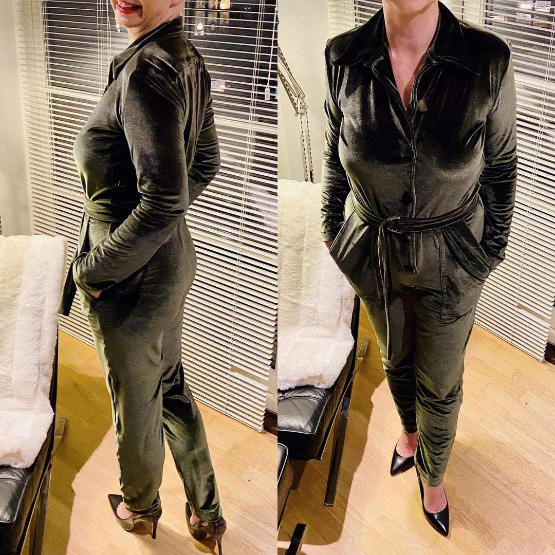 LYSEROSA VELOUR MED STREKK