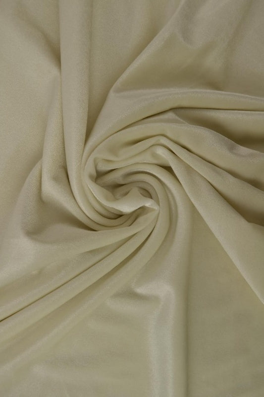 RÅHVIT VELOUR MED STREKK