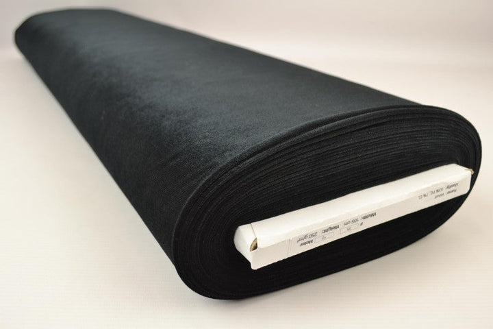 SVART VELOUR MED STREKK