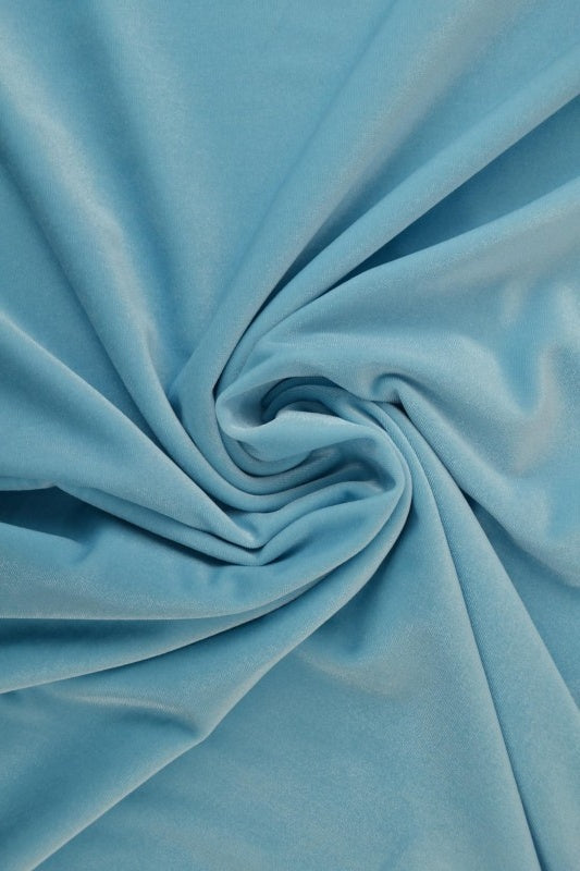 BLÅ VELOUR MED STREKK