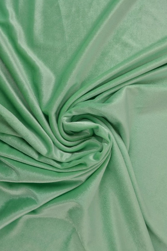 PASTELLGRØNN VELOUR MED STREKK