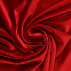 RØD VELOUR MED STREKK