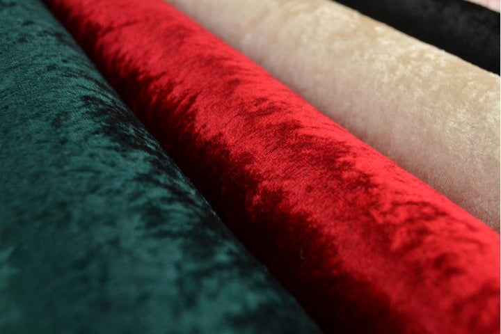 OKERGUL KNUST VELOUR STOFF – STRIKKET, ELASTISK & GLANSFULLT FALL