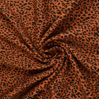 VISKOSESTOFF MED MINI LEOPARDTRYKK