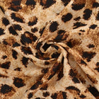 VISKOSESTOFF MED LEOPARDTRYKK